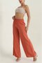 New Season Elastic Waist Palazzo Wide Leg Woven Women's Trousers 378945