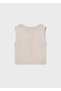 Summer Girl's Knitwear Blouse - Beige - 5