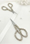 Silver Promise Engagement Scissors, Ribbon Opening Special Day Ceremonial Sewing Embroidery Scissors Silver - 3