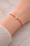 Red Heart Lucky Bracelet Adjustable String Bracelet - 3