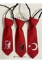 23 April/29 October, Red Children's Tie with Ataturk Portrait and Crescent Star - 5