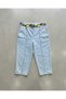 Plus Size Belted High Waist Wide Leg Pocket Denim Women's Capri - 3