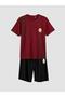 Galatasaray Printed Men's Shorts Pajama Set (S6) - 5