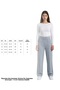 High Waist Palazzo Trousers Wide Leg - Gray - 3