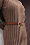 Classic Grid Bridge Women's Trouser Belt, Dress Belt, Coat Belt - 3