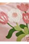 Flower Embroidered Cushion Cover 45X45 cm (S6) - 3