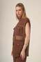 Women's Mesh Detail Set Brown 31333 - 3