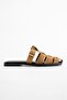 Women's Buckle-Strapped Knitted Band Casual Slippers Comfortable Sole Stylish Summer Flat Sole Comfortable Slippers - 5