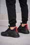 Men's Black Air Sole Sports Shoes Sneaker Daily Comfortable Walking Shoes - 2