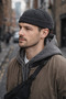 Men's Washable Docker Hat with Adjustable Buckle Premium Street Style Unisex Smoked Gray - 5