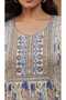All over Floral Printed Jalabiya with Embroidery on yoke - 3
