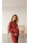 Women's Cotton Long Sleeve Maternity Pajama Set - 3