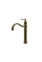 Antique Gold Bowl Sink Faucet Retro Antique Gold High Model Bowl Sink Fixture - 6