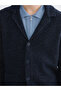 Southblue Navy Blue Standard Fit Wool Blend Men's Knitwear Cardigan - 3