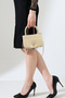 Gold Women's Bag with Chain Strap, Small Size Box Model, Stylish Hand and Shoulder Bag, Compatible with Every Style - 3