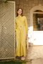 Women's Comfortable Fit Dress with Embroidery Detail Yellow 31327 - 3