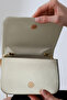 Gold Women's Bag with Chain Strap, Small Size Box Model, Stylish Hand and Shoulder Bag, Compatible with Every Style - 8