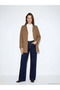 Lcw Grace Beige V-Neck Self Patterned Women's Cardigan - 2