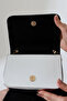 Silver Women's Bag with Chain Strap, Small Size Box Model, Stylish Hand and Shoulder Bag, Compatible with Every Style - 8