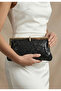 Women's Venom Pattern Stone Detailed Wallet Clutch Model Portfolio for Special Occasions and Evening Dresses Bag