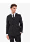 Black Extra Slim Fit Striped Double Breasted Suit 50316758-Vr046 - 4