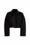 Women's Oversize Seasonal Suede Jacket with Epaulet Detail - 6