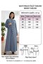 Krep Special Design Hidden Buttoned Ferace Reglan Sleeves - 3