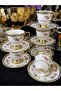 Kosova 6-Piece Embossed Golded Standing Coffee Cup Set 90ml (Megany) - 4