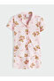 Esvab • Modern & Distinctive Teddy Bear Printed Girls' Shorts Pajama Set - 2