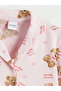 Esvab • Modern & Distinctive Teddy Bear Printed Girls' Shorts Pajama Set - 4