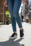 Meengi Unisex Black and White Detailed Casual Sports Shoes - Sneaker - 3