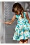 Abel&Lula Floral Printed Girl's Dress_Mnvs5037