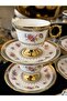 Kosova 6-Piece Embossed Golded Standing Coffee Cup Set 90ml (Megany) - 2