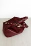 Women's Bag - Soft Textured Crossbody & Shoulder Bag with Vintage Belt Detail - 3