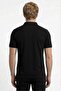 Men's Non-Shrink Cotton Fabric Regular Fit Black Non-Curling Polo Collar T-Shirt - 6