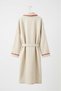 Be-Wfb027-Bg 100% Cotton Women's Men's Unisex Beige Bathrobe - 4