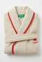 Be-Wfb027-Bg 100% Cotton Women's Men's Unisex Beige Bathrobe - 3