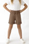 Girl's Bermuda Shorts with Elastic Waist and Double Legs - 2
