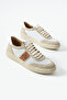 Bloom Genuine Leather Beige Casual Comfortable Women's Sneaker - 4