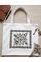 Cloth Bag Floral Printed Canvas Fabric Hidden Gusset Bag. - 3