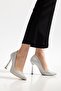 801 Silver Palermo Pointed Toe Heeled Women's Shoes - 2