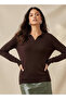Regular Fit Collared Tricot Sweater