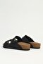 Black Nubuck Women's Slippers Pc-7912 - 3