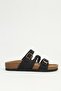 Black Nubuck Women's Slippers Pc-7911 - 2