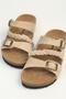 Beige Nubuck Women's Slippers Pc-7911