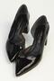 Black Patent Leather Women's Heeled Shoes Pc-7823
