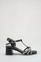 Black Stone Detailed Evening Dress with Poles Comfortable Girls' Evening Dress Black Girls' Heeled Shoes with Poles - 5