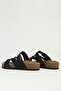 Black Nubuck Women's Slippers Pc-7911 - 4