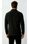 Black Velvet Men's Coat – Modern Lightweight Seasonal Coat - 4