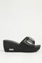 Black Women's Heeled Slippers Pc-7873 - 2